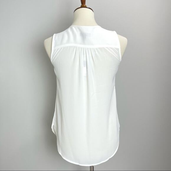 J. Crew Drapey Sleeveless Tuxedo Top Size XXS - Picture 5 of 6